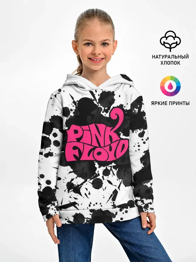Детское худи с принтом «Ink splash»