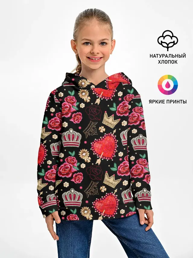 Корона и розы