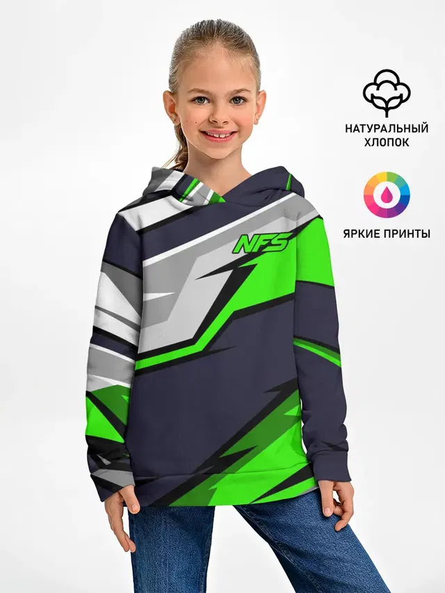 Детское худи с принтом «Racing livery — Need for Speed»