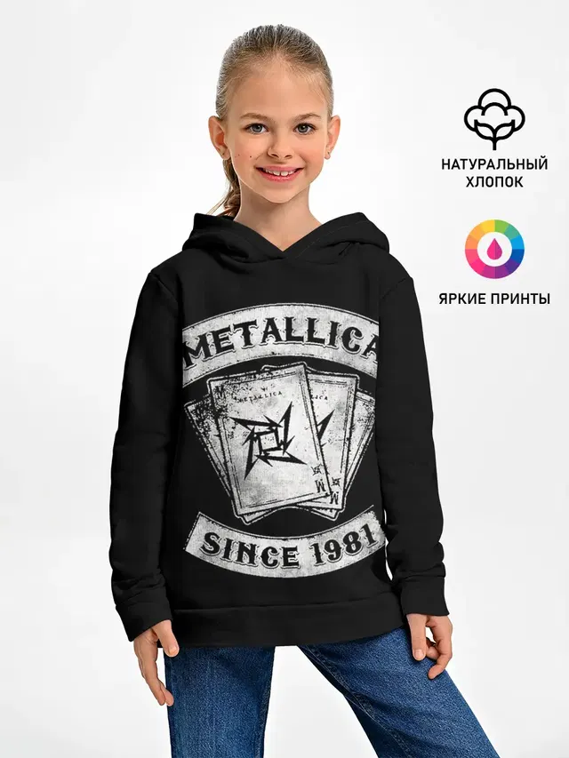 Детское худи с принтом «Metallica»