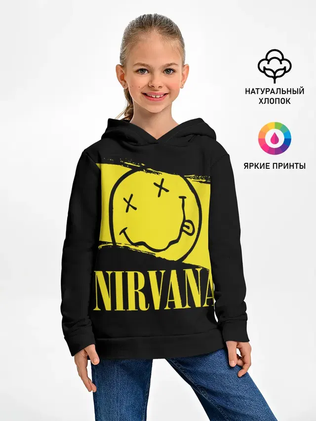 Детское худи с принтом «Nirvana»