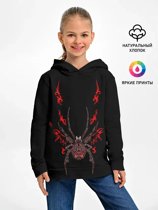 Красно белый паук