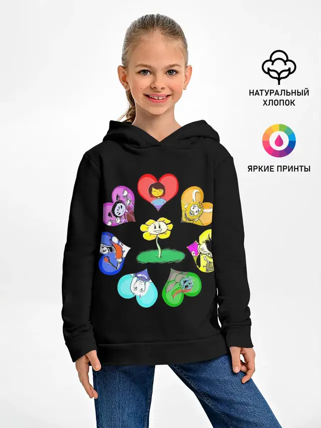 Детское худи с принтом «Flowey»