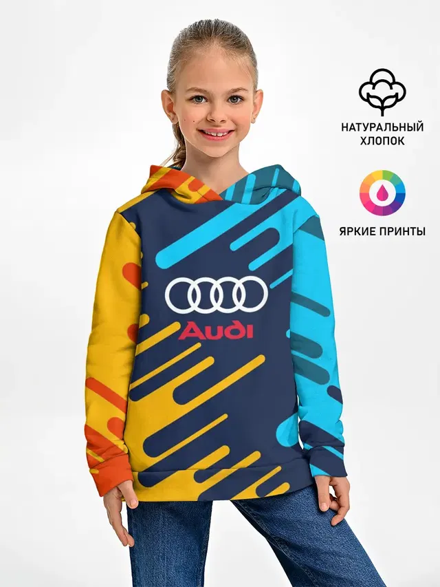 Детское худи с принтом «Audi»