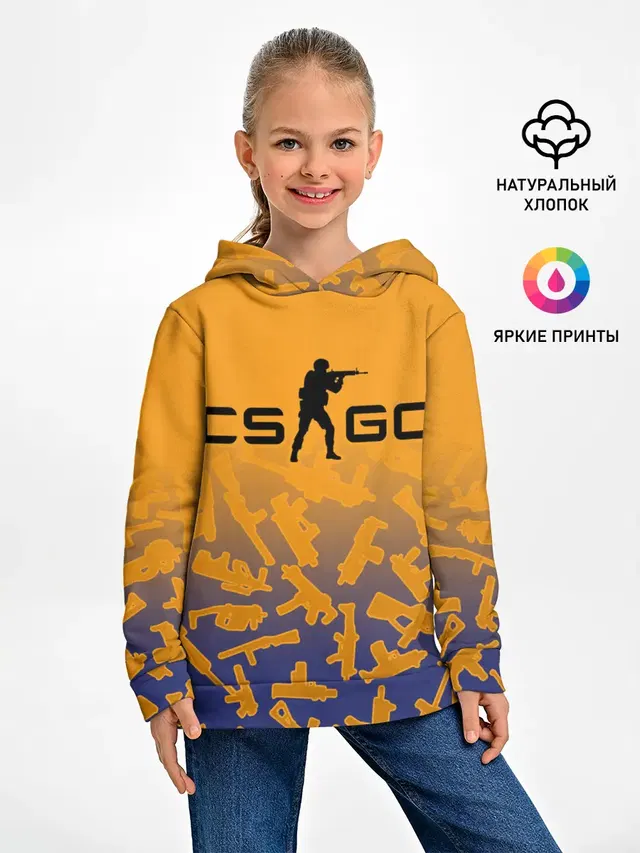 Детское худи с принтом «Counter-Strike — CS GO»