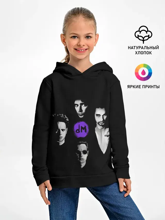 Детское худи с принтом «Depeche Mode — Depeche mode band»
