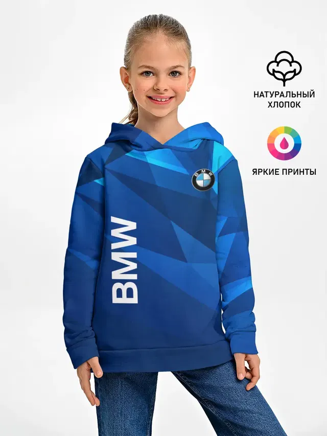 Детское худи с принтом «BMW»