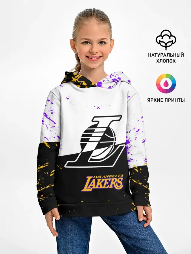 Детское худи с принтом «Лейкерс — Коби Брайант Los Angeles Lakers,»