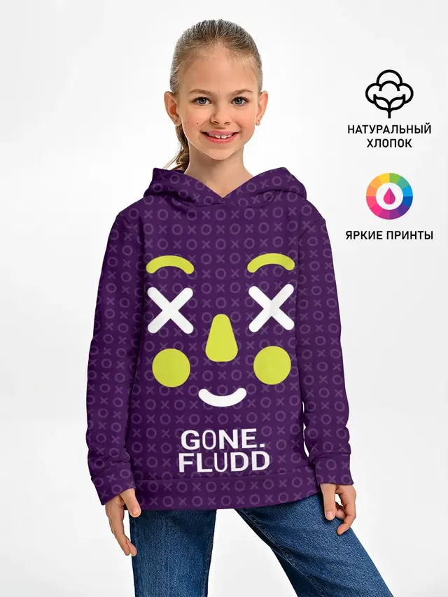 Детское худи с принтом «GONE.Fludd»