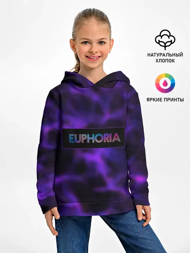 Детское худи с принтом «Euphoria — сериал Euphoria»