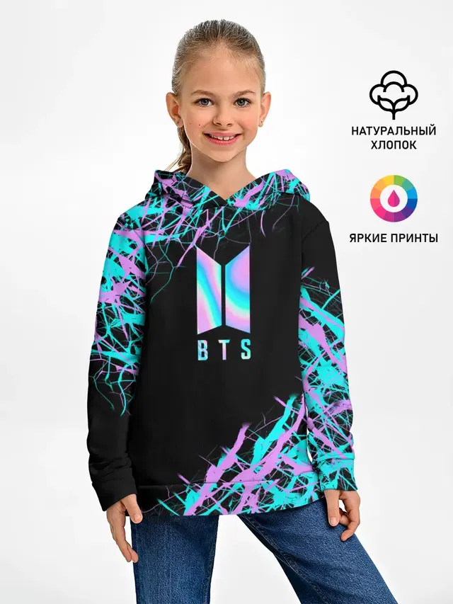 Детское худи с принтом «BTS»