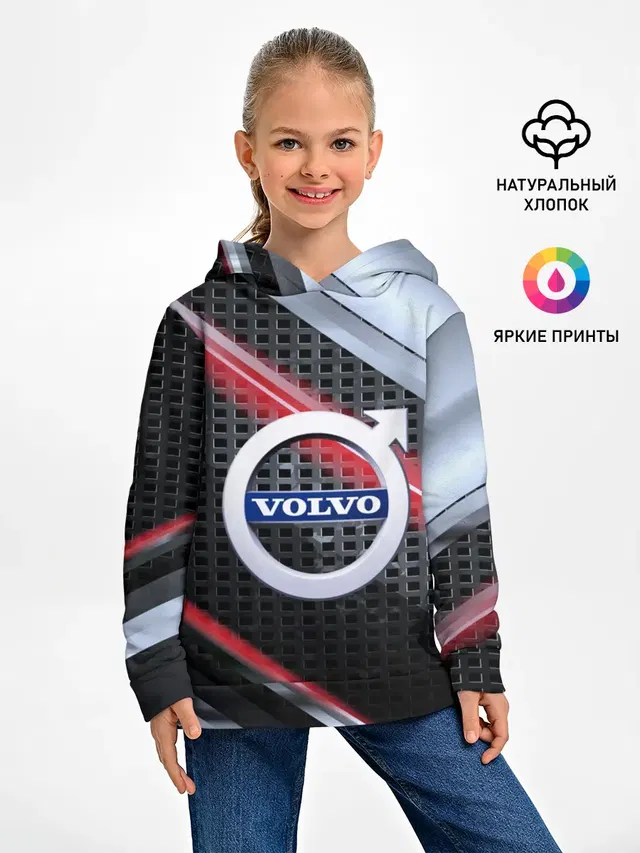Детское худи с принтом «Volvo — VOLVO high speed collection»