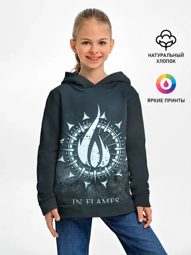 Детское худи с принтом «In Flames»