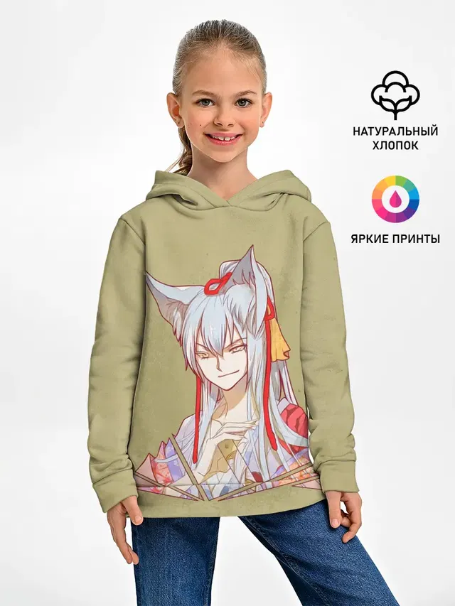 Детское худи с принтом «Очень приятно, Бог — Tomoe»