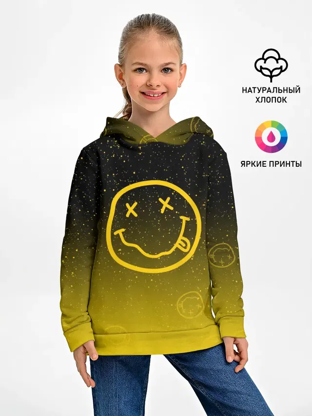 Детское худи с принтом «Nirvana Space»