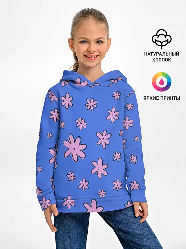 Цветочки рисованные