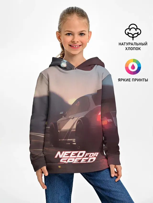 Детское худи с принтом «NFS»