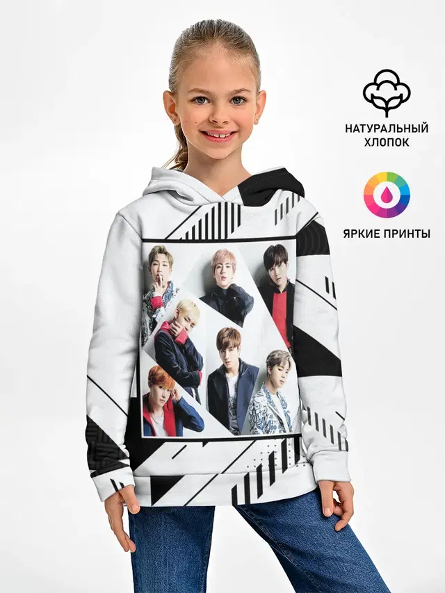 Детское худи с принтом «BTS»