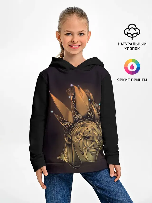 Детское худи с принтом «Boris Brejcha — Brejcha»