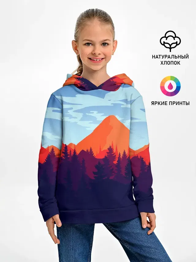 Детское худи с принтом «Игры — Firewatch collection»