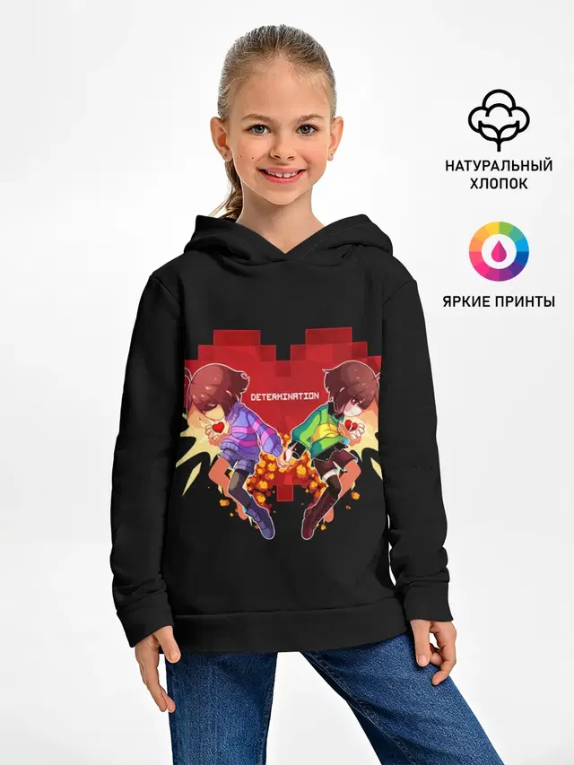 Детское худи с принтом «Undertale»
