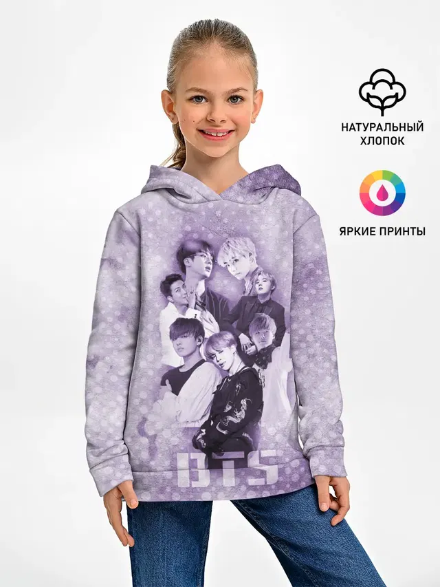 Детское худи с принтом «BTS»