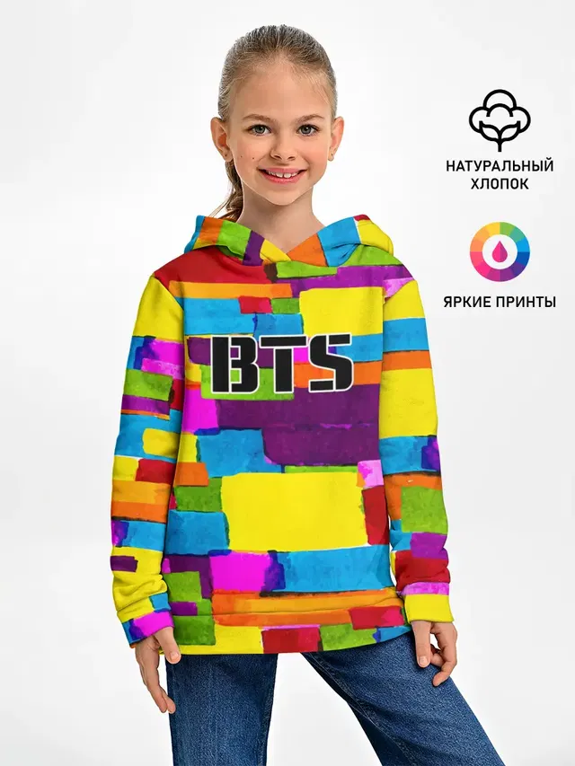 Детское худи с принтом «BTS»