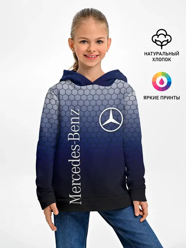 Детское худи с принтом «Merсedes — MERCEDES»