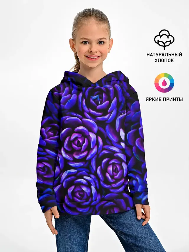 Детское худи с принтом «Lovely Roses»