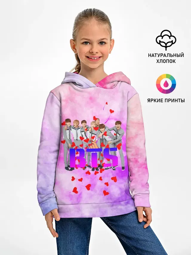 Детское худи с принтом «BTS»