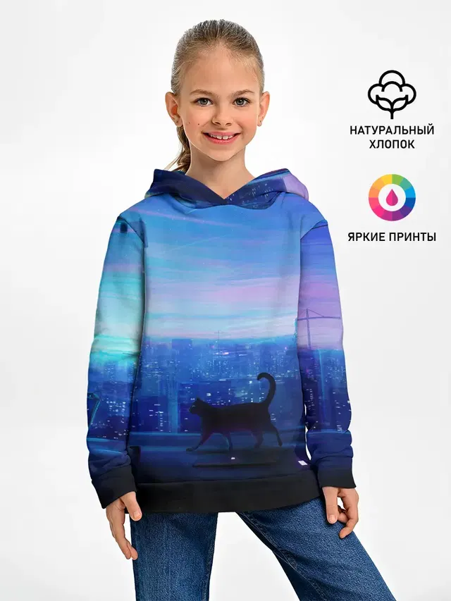 Кошка арт окно