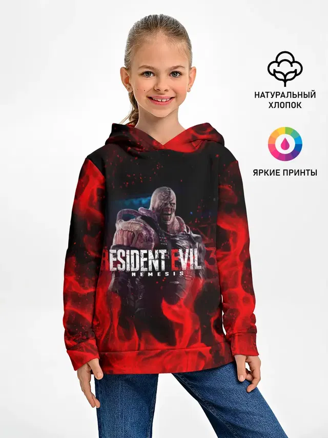 Детское худи с принтом «Resident Evil 3»
