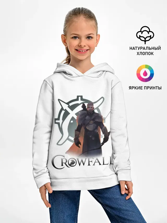 Детское худи с принтом «Crowfall — Ranger»