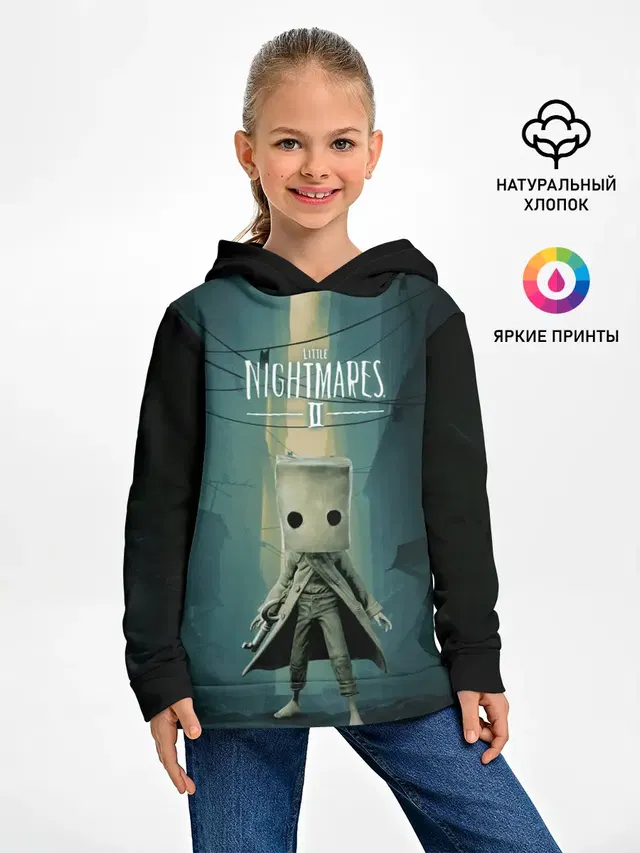 Детское худи с принтом «Mono Little Nightmares»