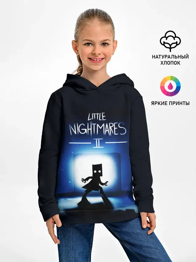 Детское худи с принтом «Little Nightmares 2 МОНО»