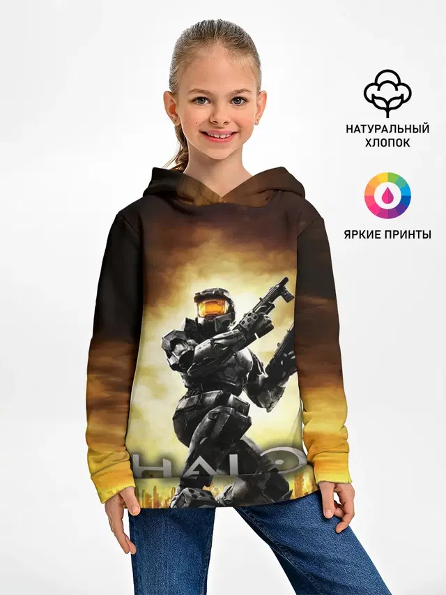 Детское худи с принтом «Halo Infinite»