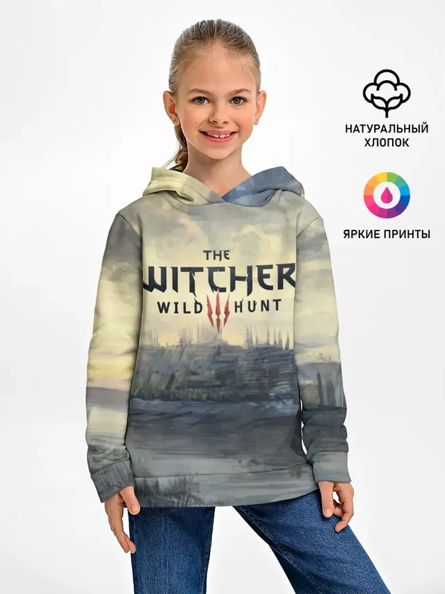 Детское худи с принтом «Witcher 3 — The Witcher 3: Wild Hunt»