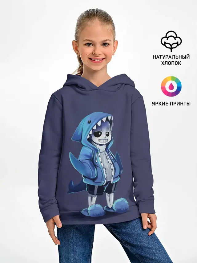 Детское худи с принтом «Shark»