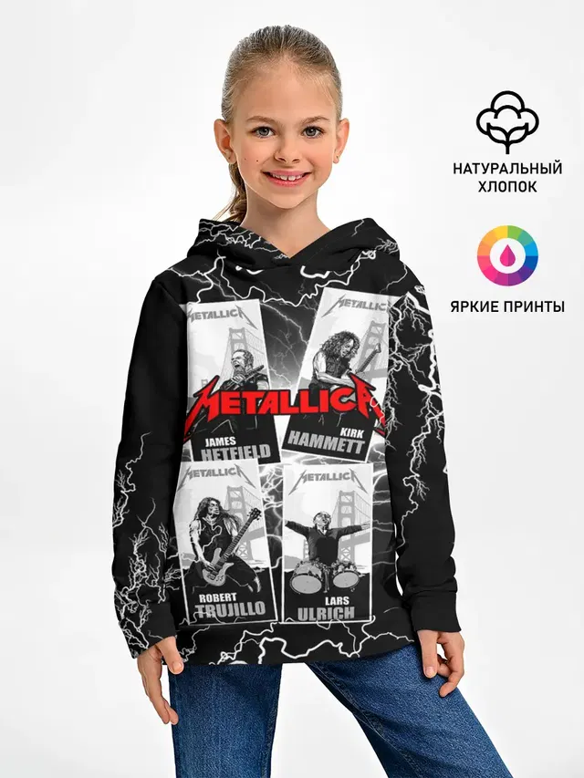 Детское худи с принтом «Metallica»