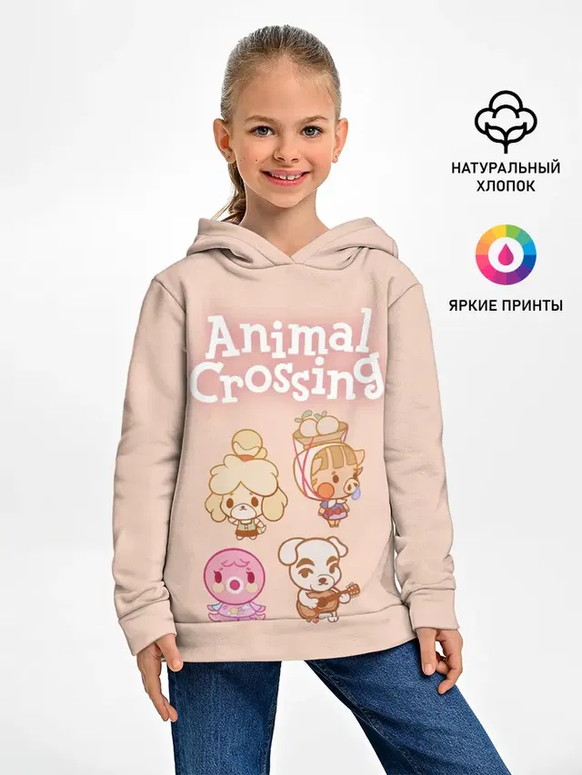 Детское худи с принтом «Animal Crossing»