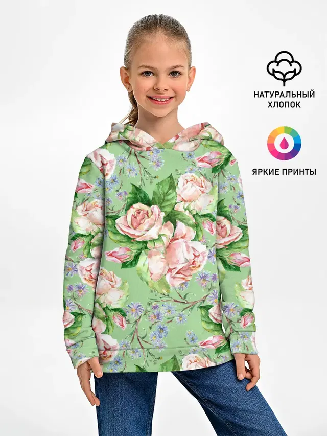 Розы и васильки