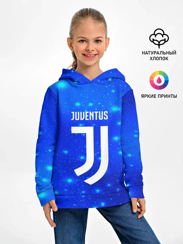Детское худи с принтом «Ювентус — Juventus space collection»