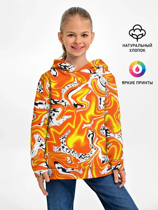 Огненные разводы лавы