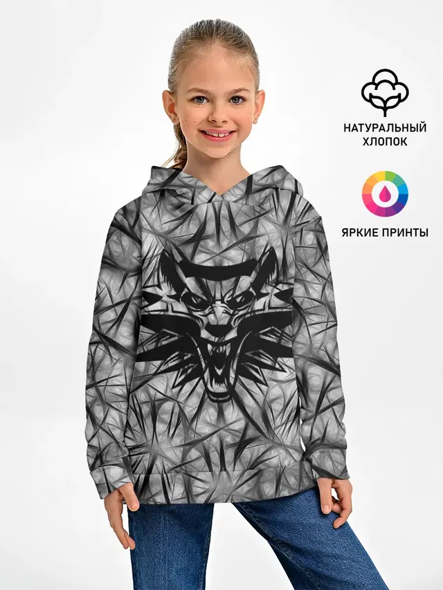 Детское худи с принтом «Wolf»