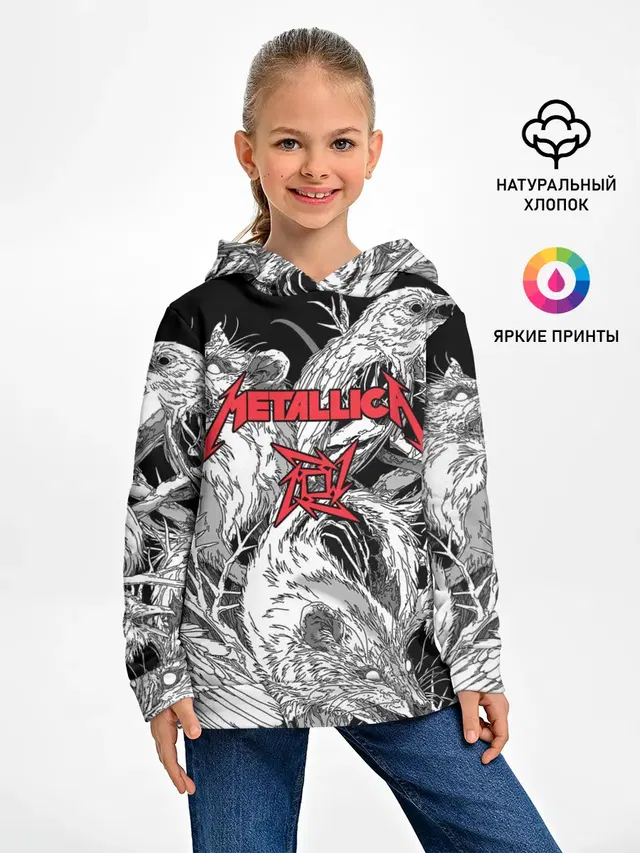 Детское худи с принтом «Metallica»