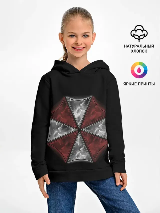 Детское худи с принтом «Resident Evil series — Umbrella Corporation»