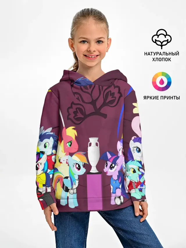 Детское худи с принтом «Pony»