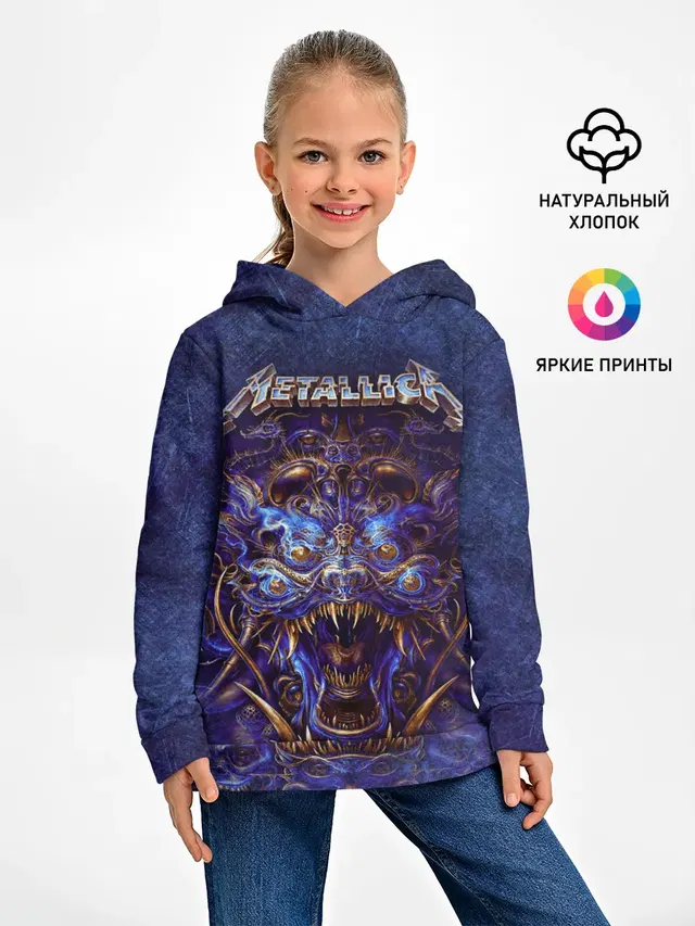 Детское худи с принтом «Metallica»