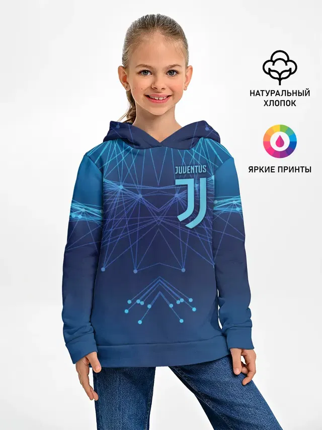 Детское худи с принтом «Ювентус — Juventus Lifestyle»