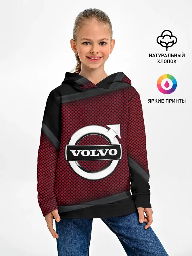 Детское худи с принтом «Volvo — VOLVO SPORT»